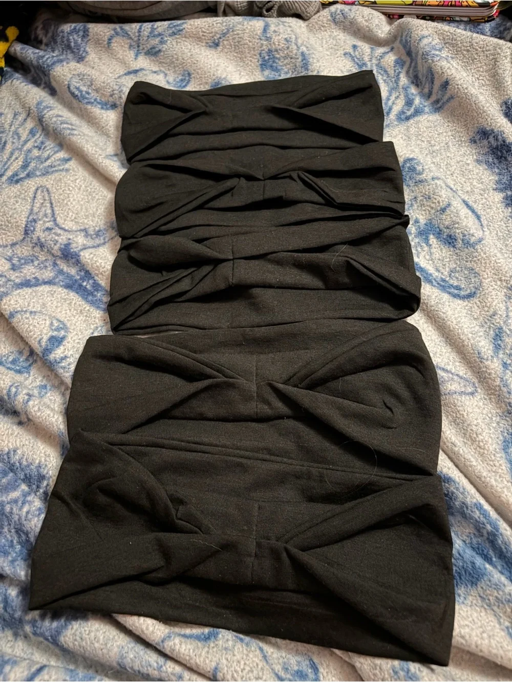 Pack of 5 black headbands